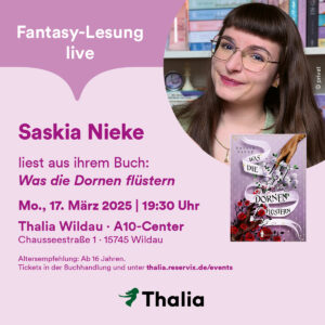 Mehr über den Artikel erfahren Lesung im Thalia Wildau (17. März 2025)